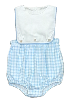 Blue Gingham Sun Suit