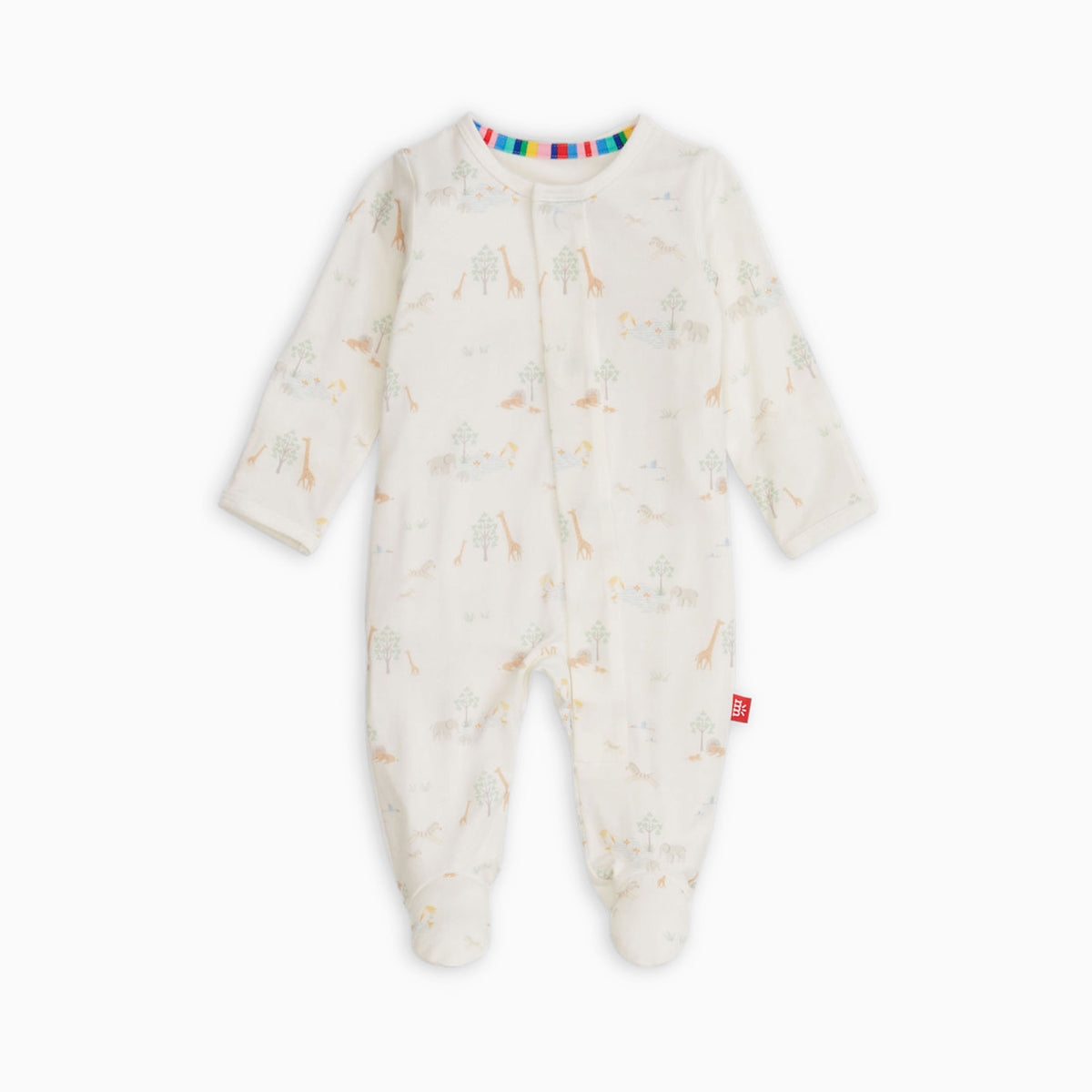 White Serene Safari Magnetic Footie