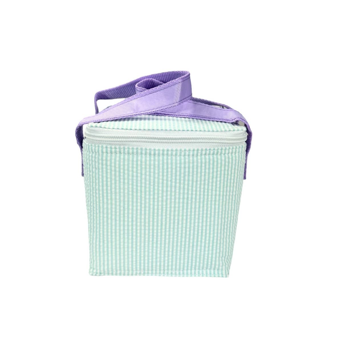 Mermaid Seersucker Snack Square | Mint