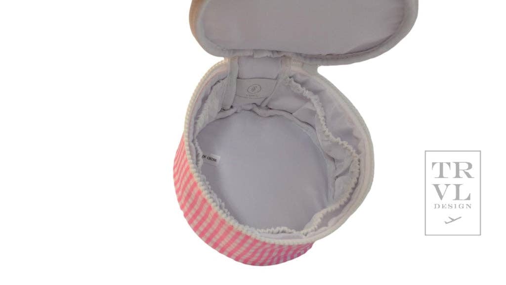 Roundup Jewel Case - Gingham Pink