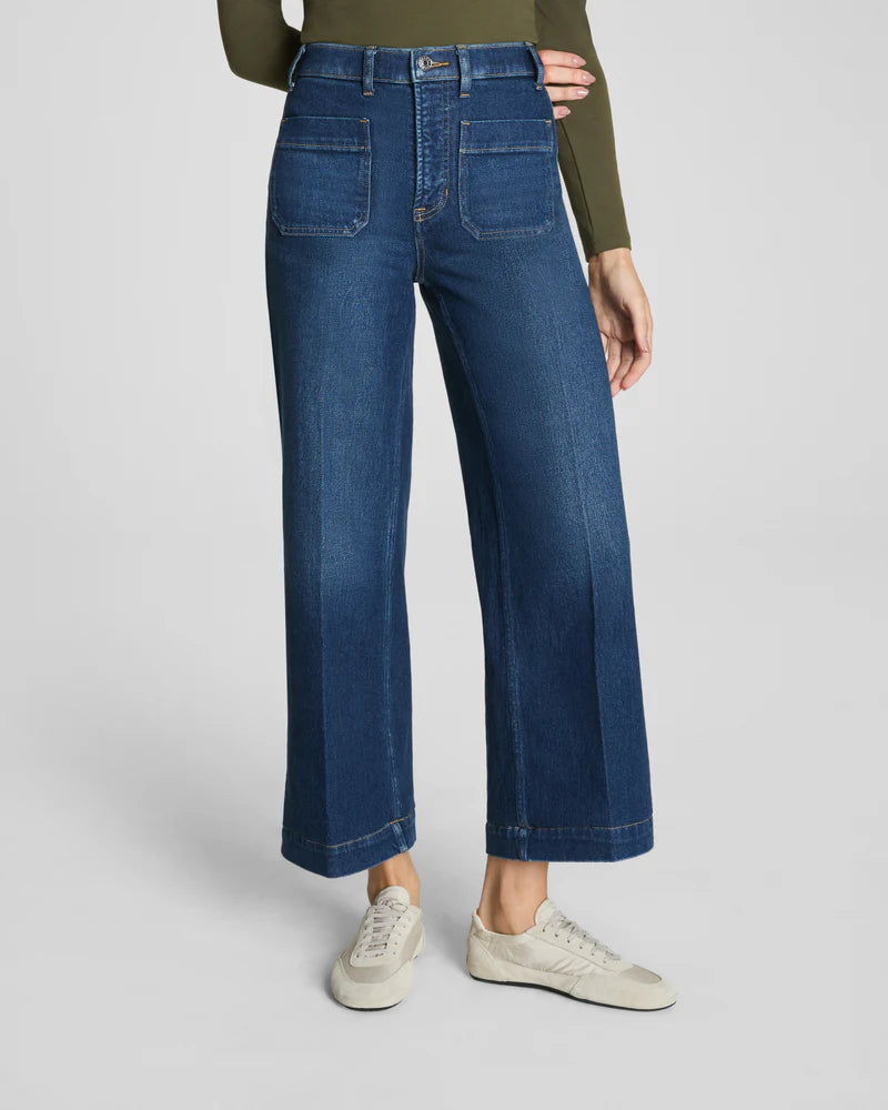 Cropped Wide Leg Jeans