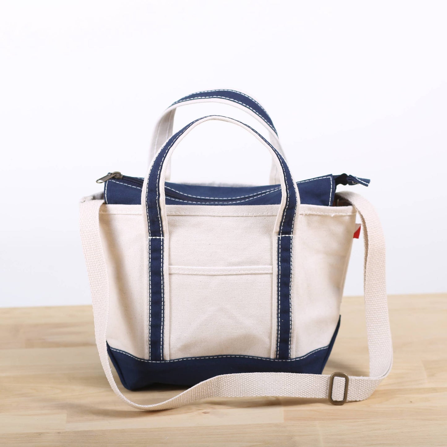 Canvas Crossbody Convertible Tote: Blue