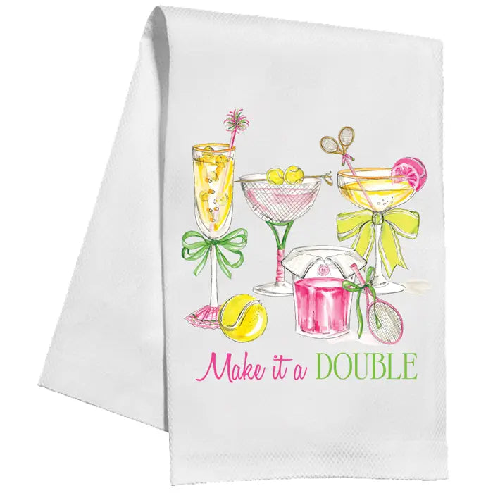 Tea Towel- Tennis Cocktails Make It