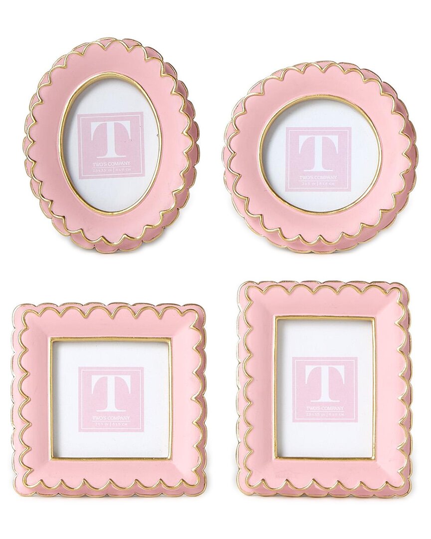 Pink Scalloped Edge Mini Frame