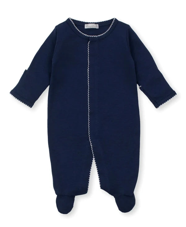 Navy w/White Trim Kissy Basics Footie