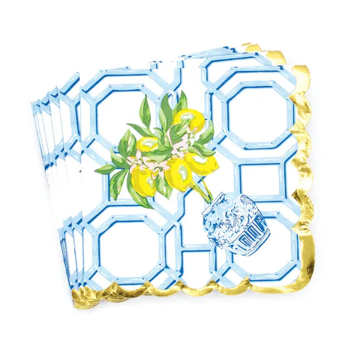 Beverage Napkin Lemon Ginger