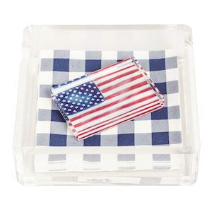 Flag Napkin Weighted Set