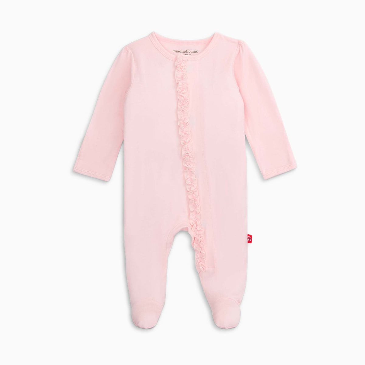 Pink Dogwood Modal Magnetic Ruffle Footie