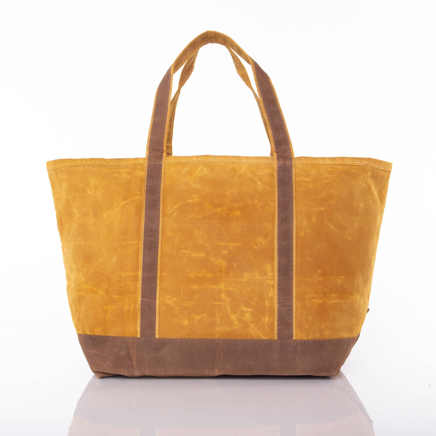 Waxed Large Classic Tote: Khaki