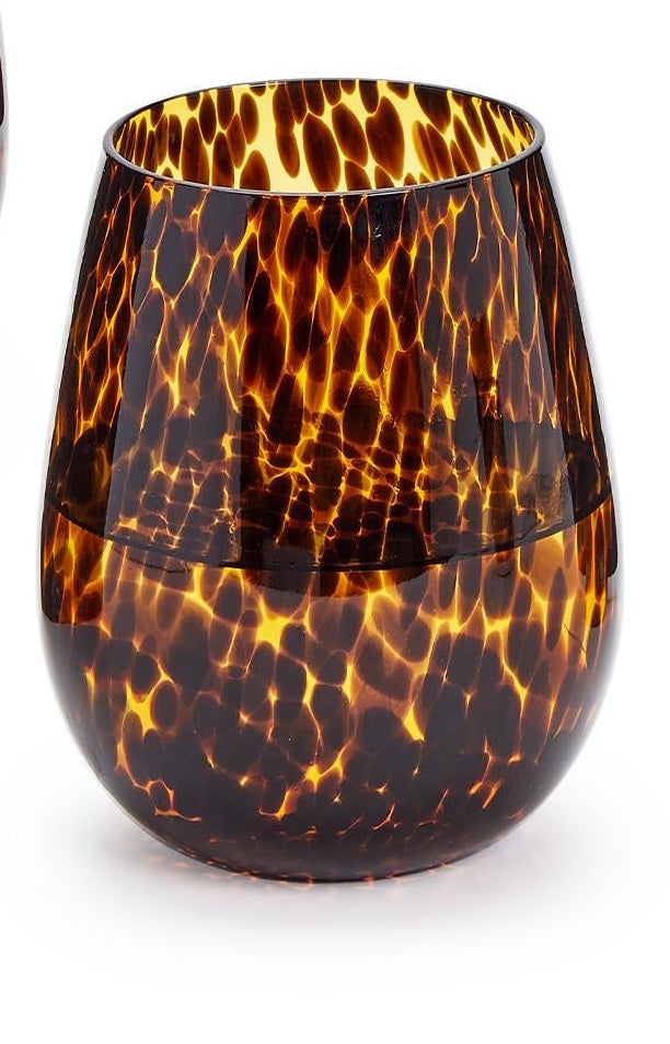 Tortoise Stemless Wine Glass
