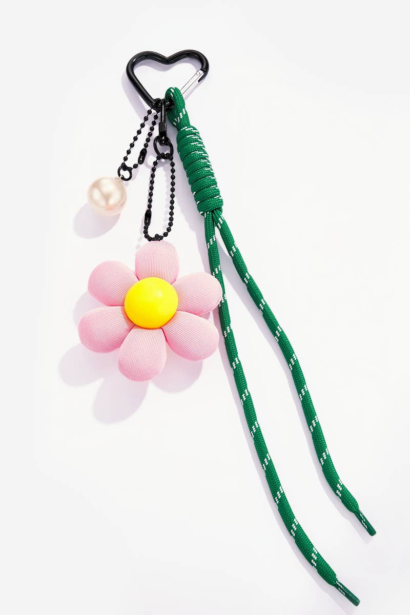 Bag Charm Flower Violet