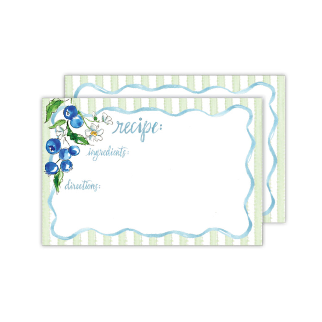 Recipe Card Set Blueberries
