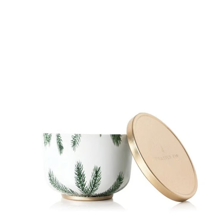 Frasier Fir Poured Candle Tin Gold Lid