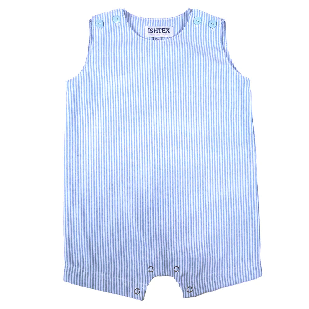 Blue Striped Poplin Jon Jon