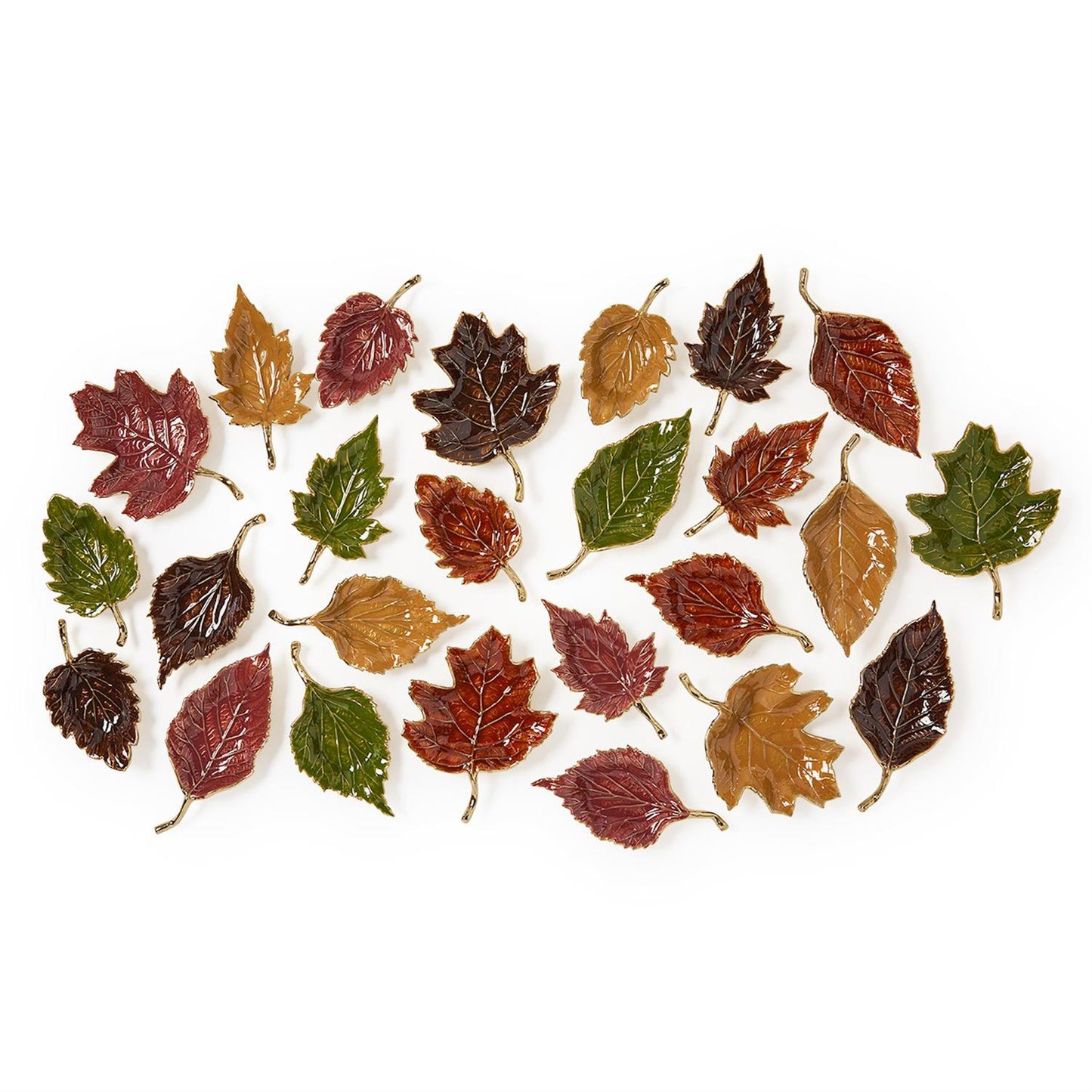 Small Enamel Leaf Tray