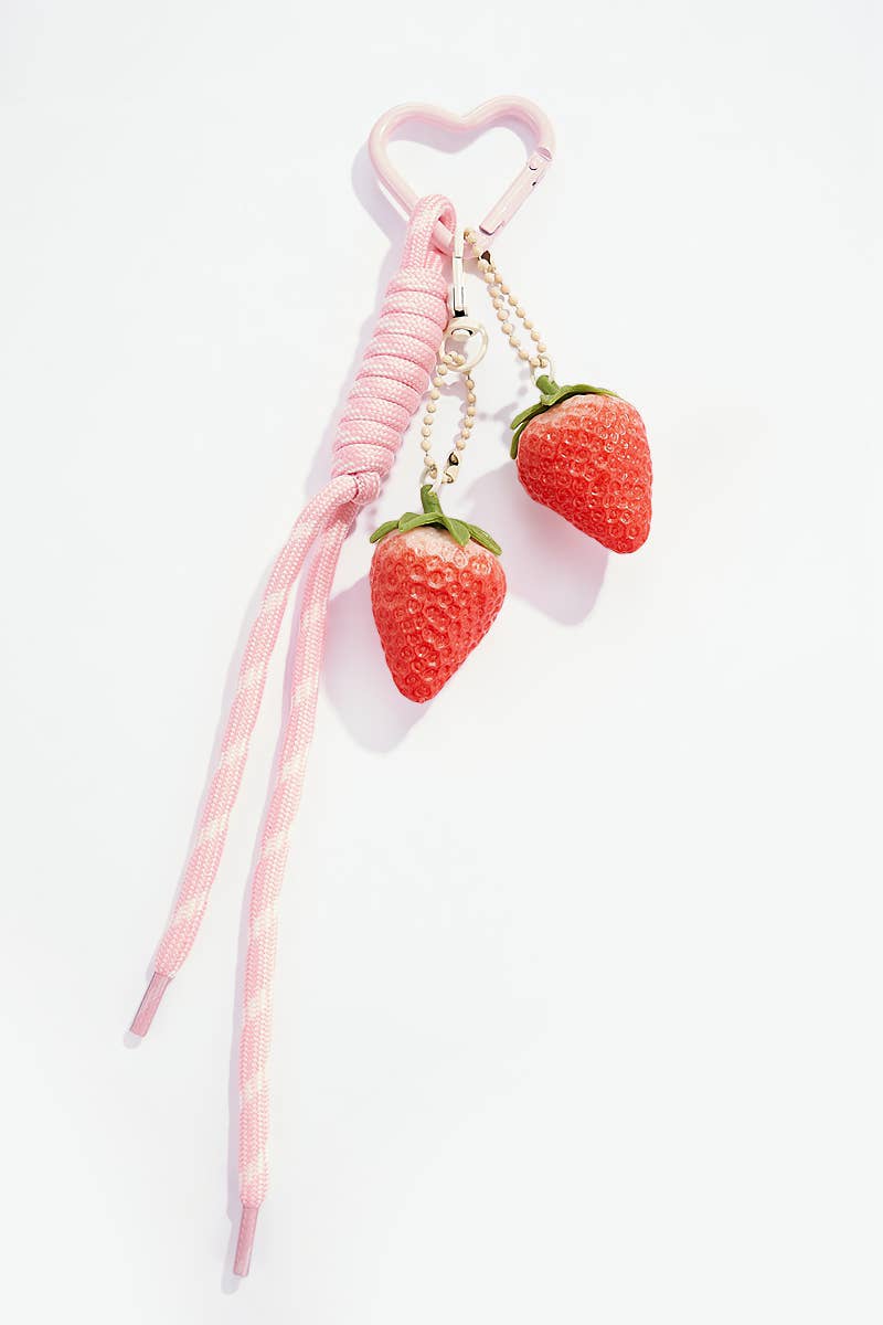 Strawberry Bag Charm Yellow