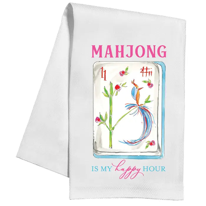 Tea Towel- Mahjong is my Happy Hour