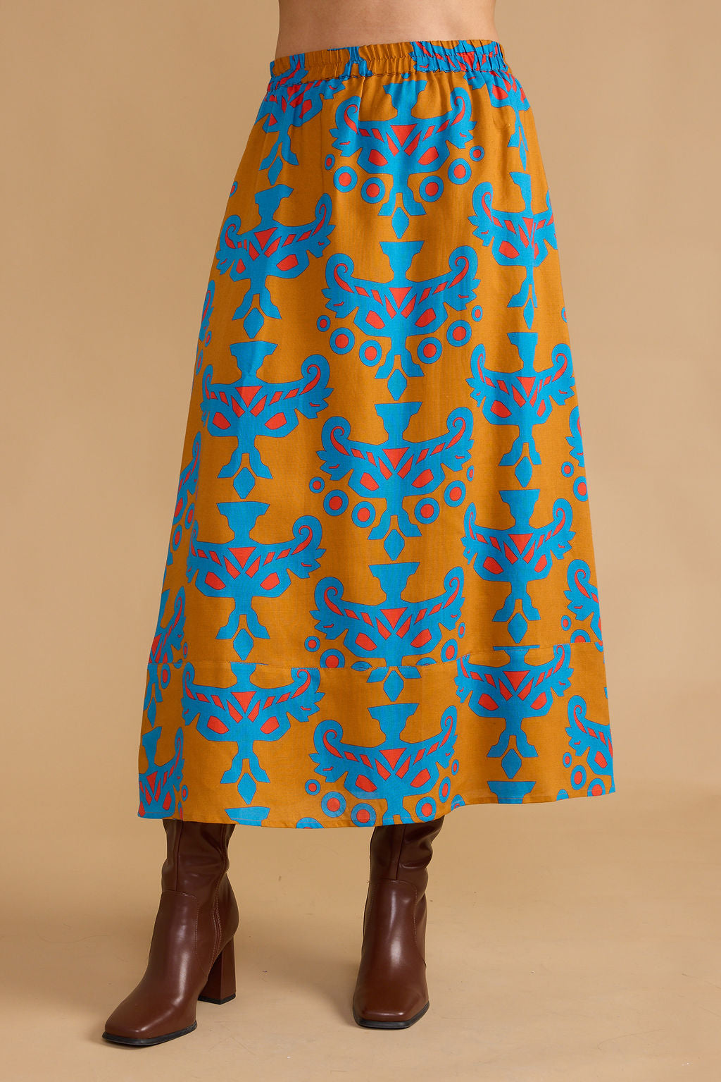 Mughal Motif Mum Marisol Skirt