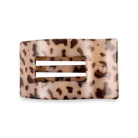 Blonde Tortoise Medium Flat Rectangle Hair Clip - Medium