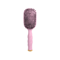 Boar Bristle Hair Brush - Bubblegum Pink - Full Size
