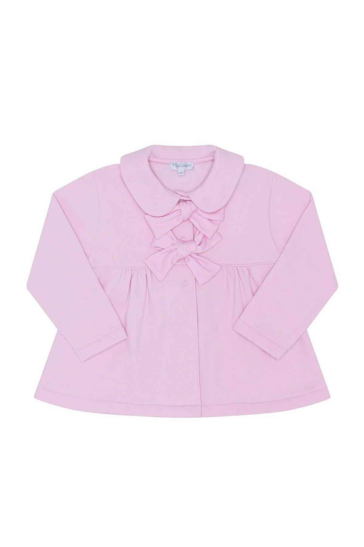 Elise Pink Bow Coat