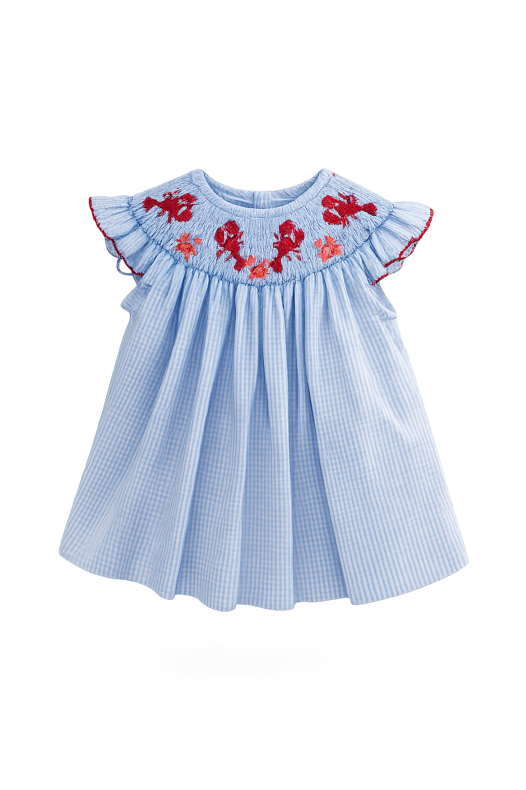 Crawfish Smocked Bishop Bloomer Set