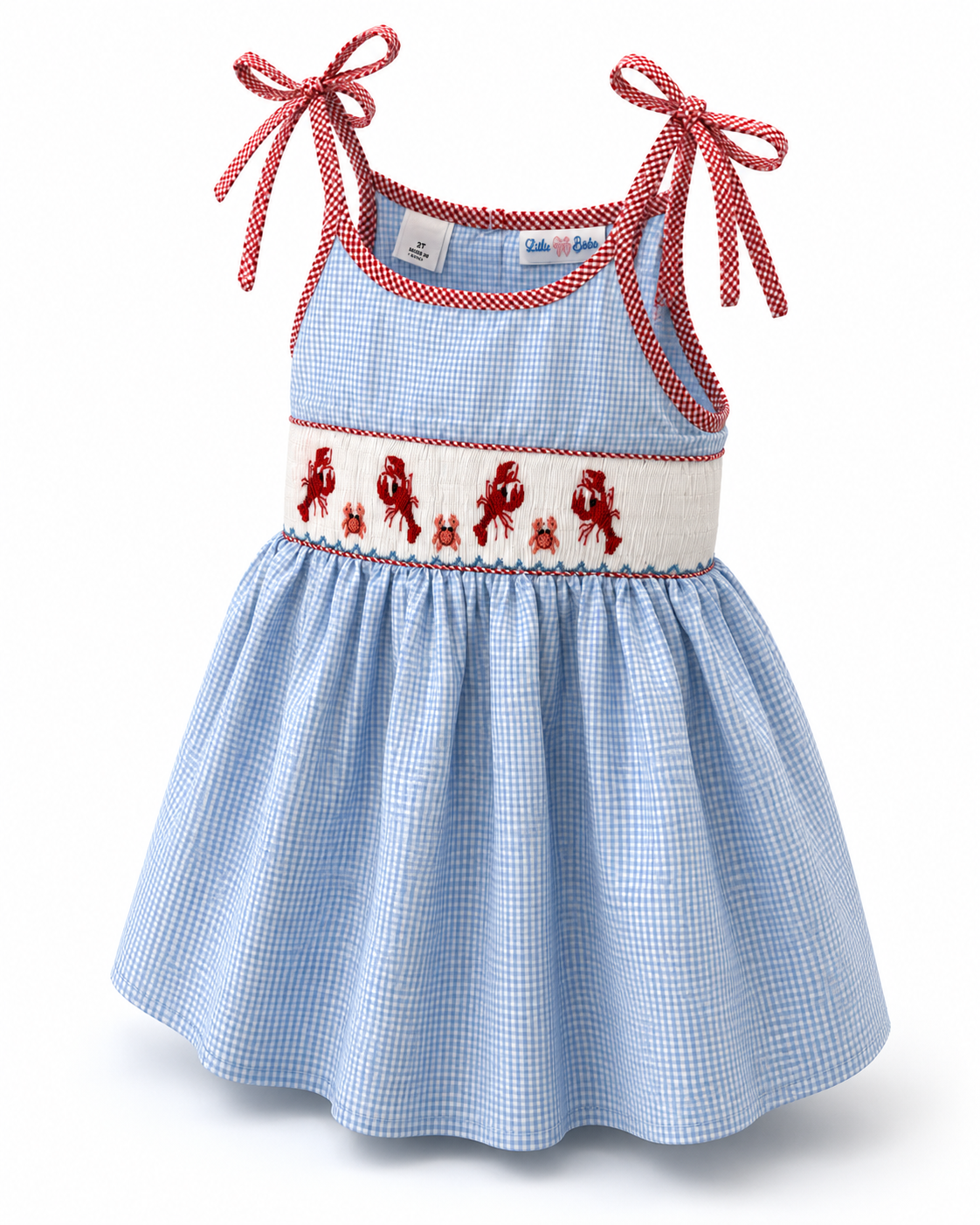 Crawfish Smocked Bishop Sundress