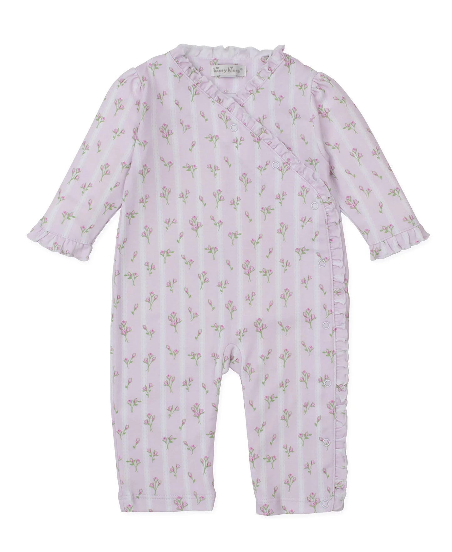 Ribbon Stripe Bouquets playsuit prt