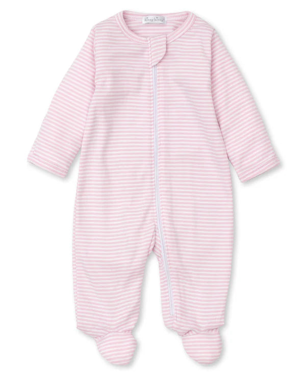 Pink and White Striped Footed Sleeper