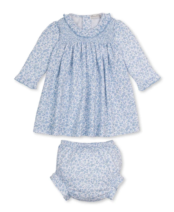 Blue Fall Blooms Dress Set Smk