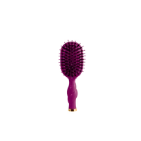 Mini Boar Bristle Hair Brush - Mulberry - Mini