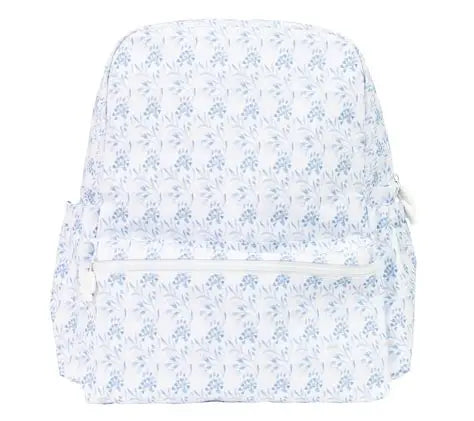 Large Backpack-Navy Floral
