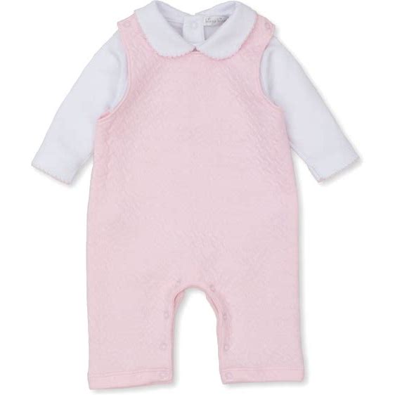 Pink Jacquard Overall Set Mix