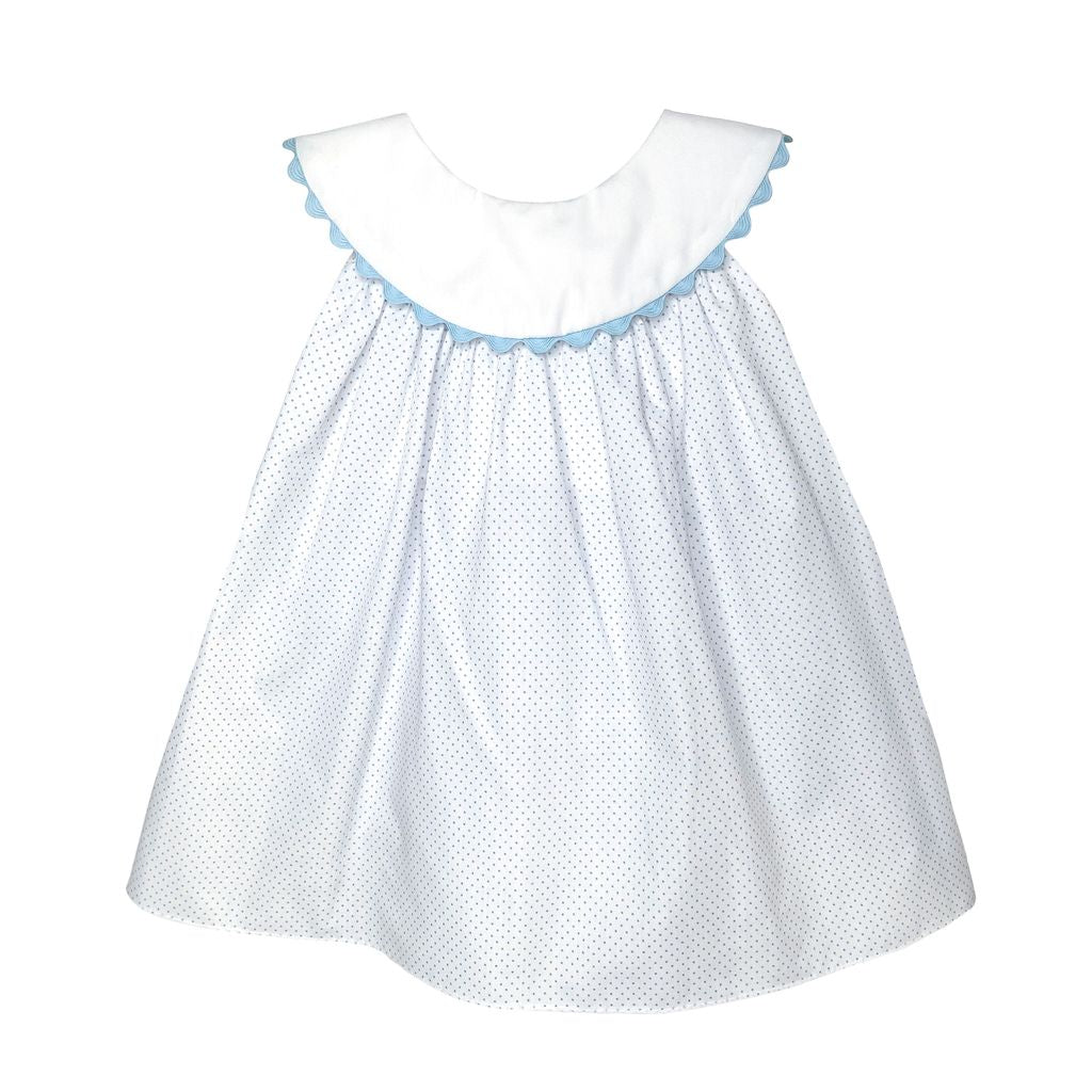 Blue Dot and Ric Rac Bloomer Set