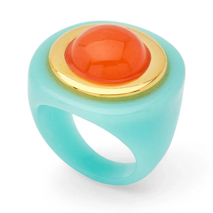Lucas Jack Resin Ring w/Stone (assorted styles)