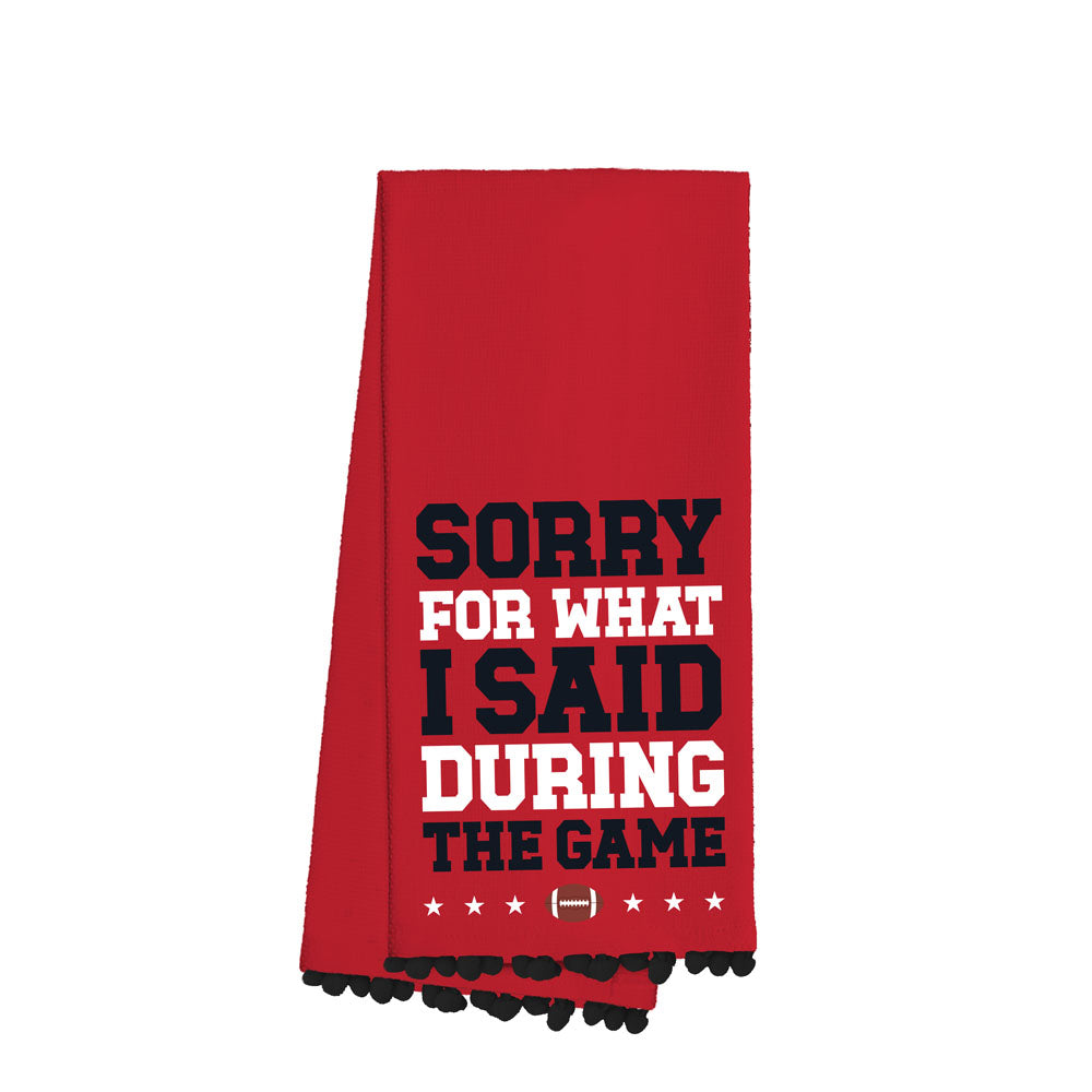 Sorry For What I Said During The Game Red + Black