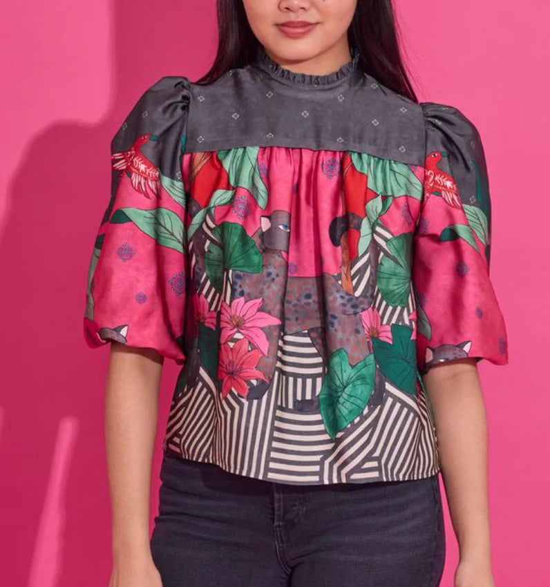 Colony Stripe Mel Top