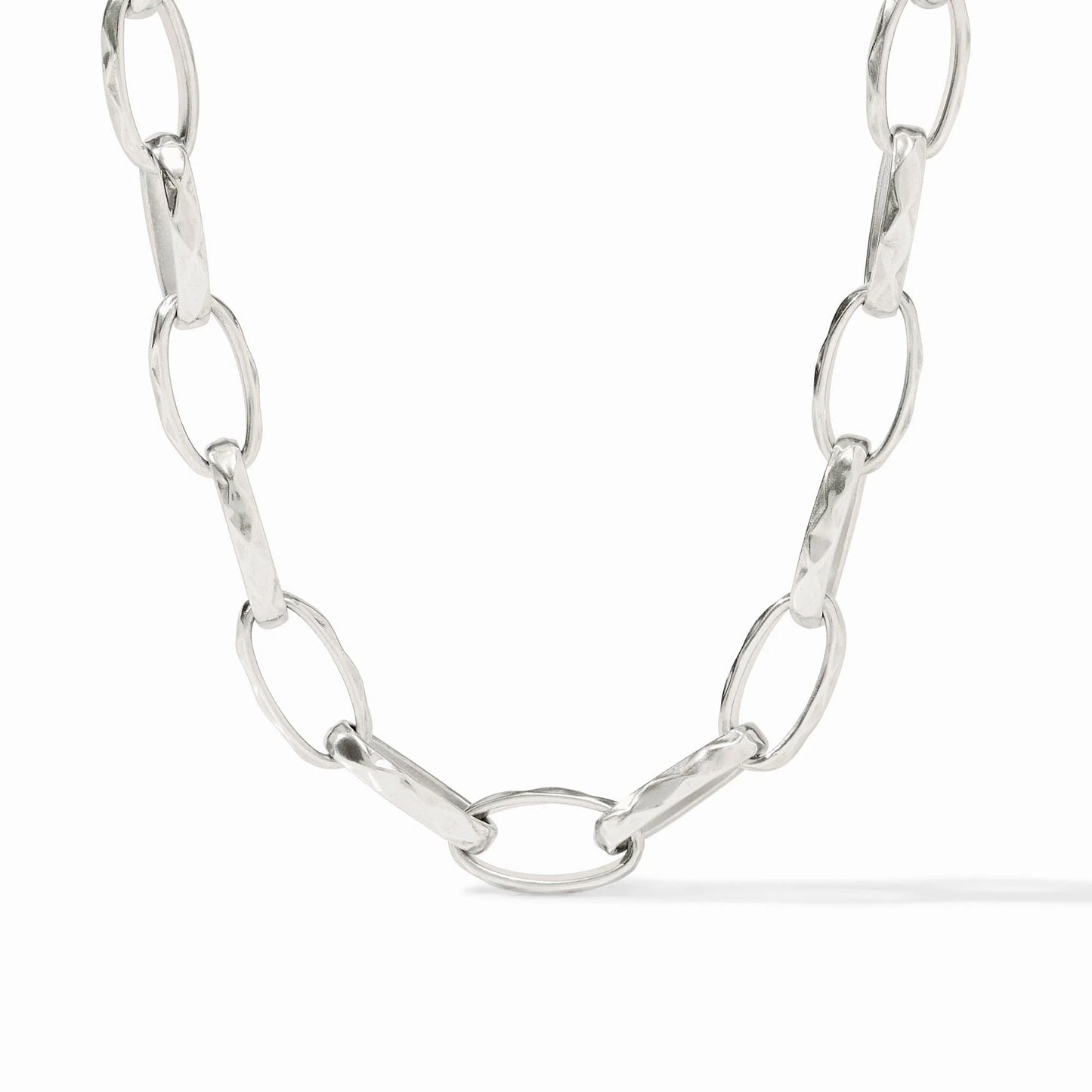 Solara Link Necklace-Silver