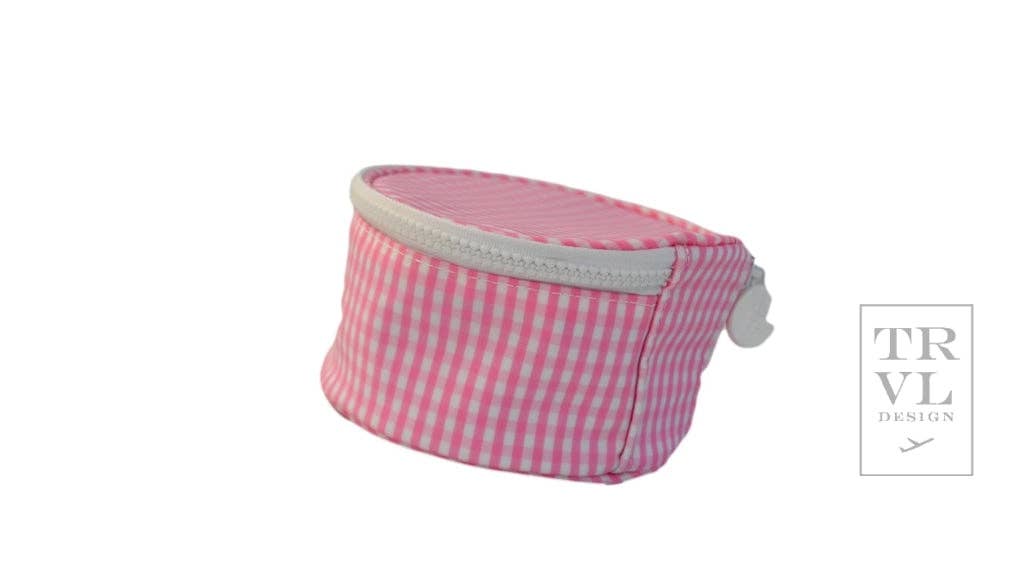 Roundup Jewel Case - Gingham Pink