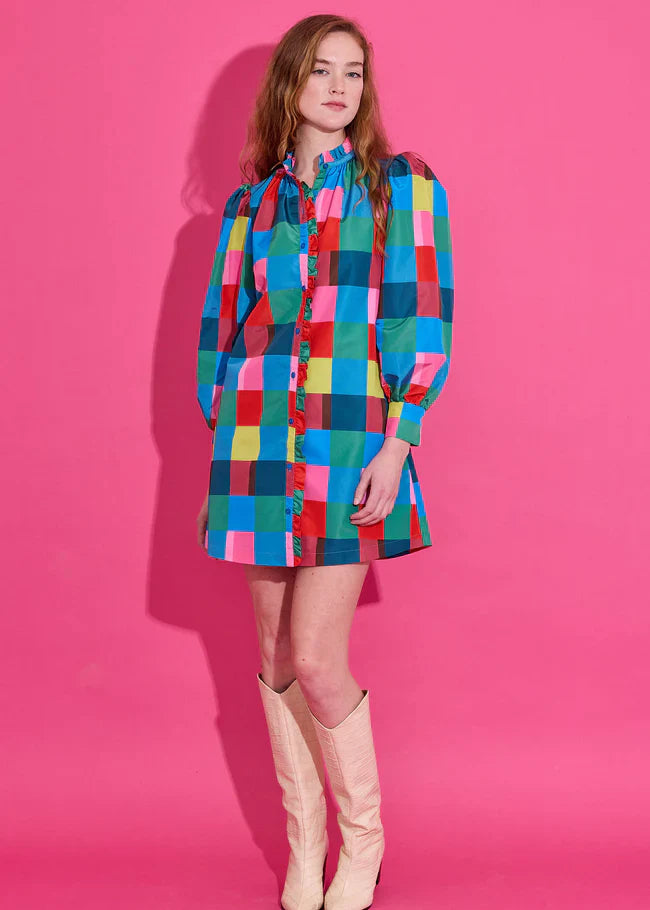 Holiday Check Nora Dress