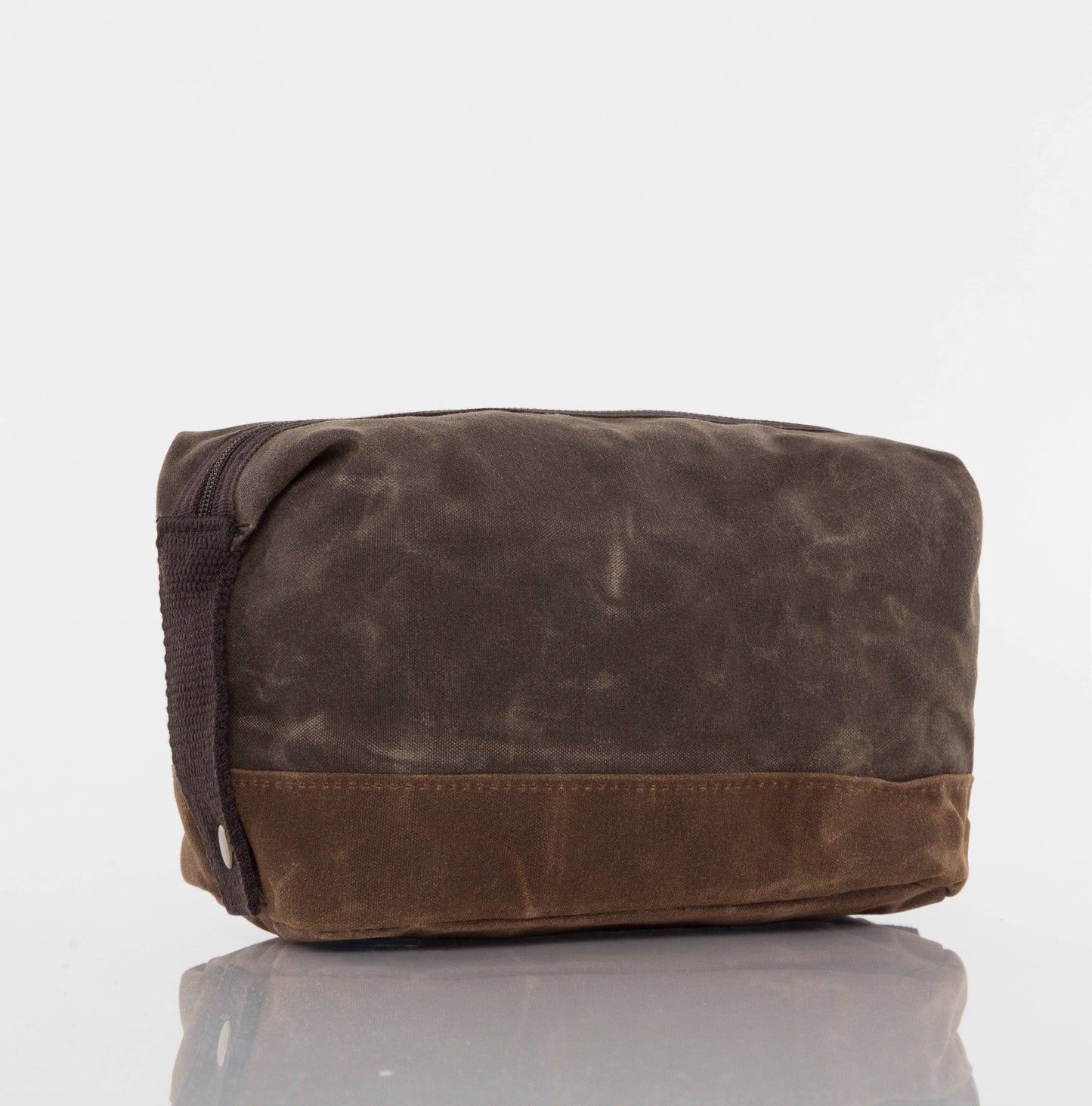 Waxed Dopp Kit: Khaki