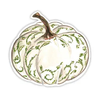 Cup Accent- Green Chinoiserie Pumpkin