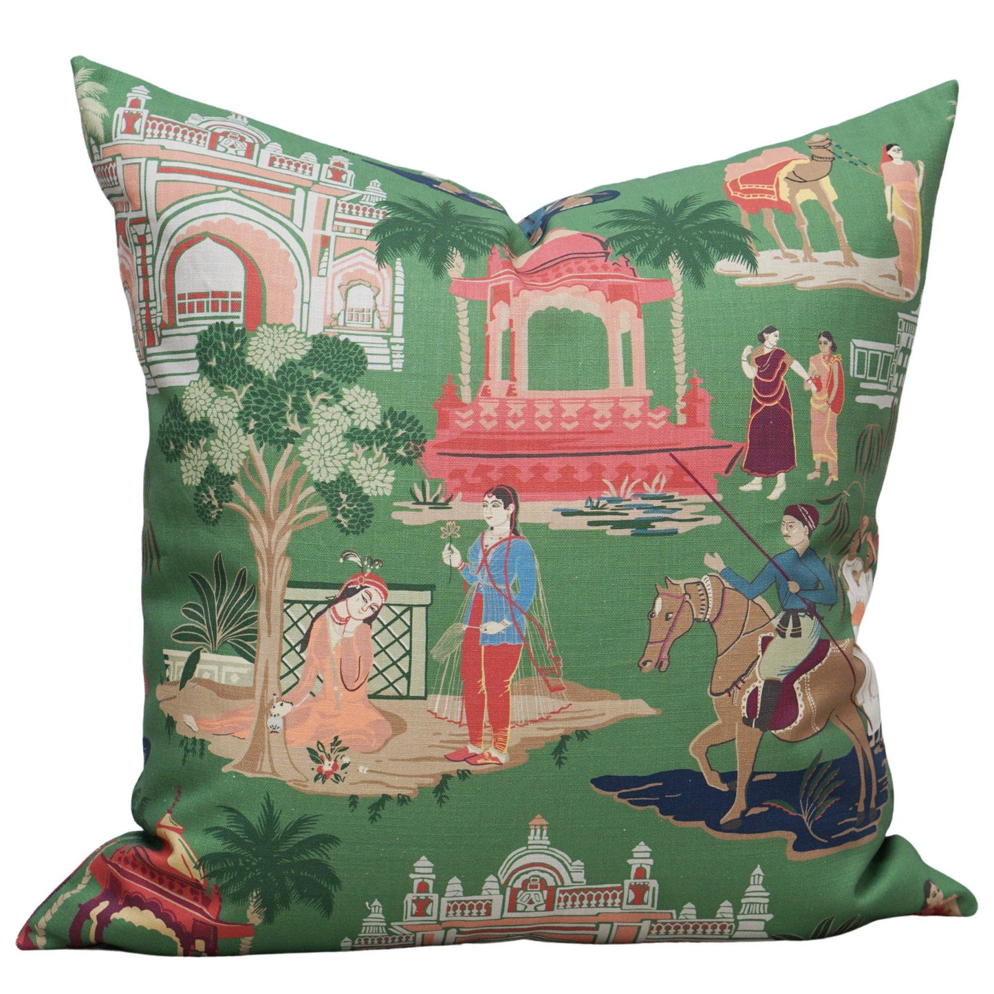 Bara Bazaar in Viridian Pillow: 22"