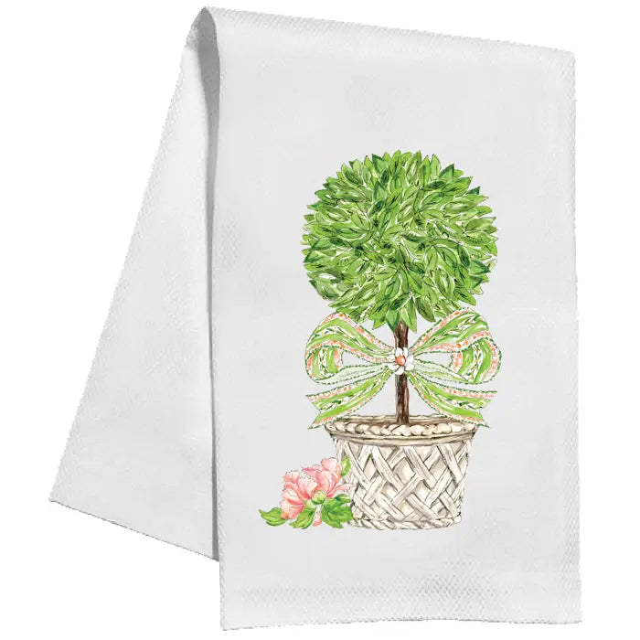 Tea Towel-Garden Party Topiary