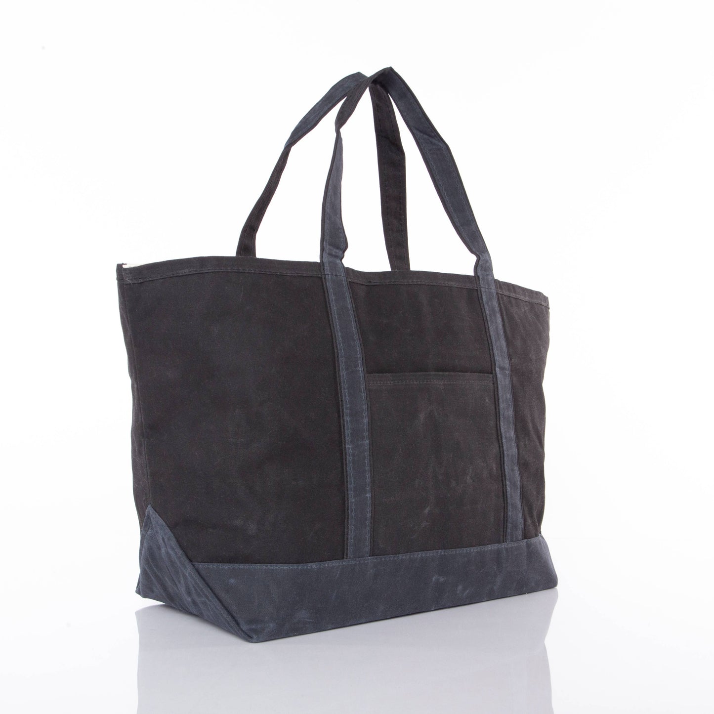 Waxed Large Classic Tote: Khaki