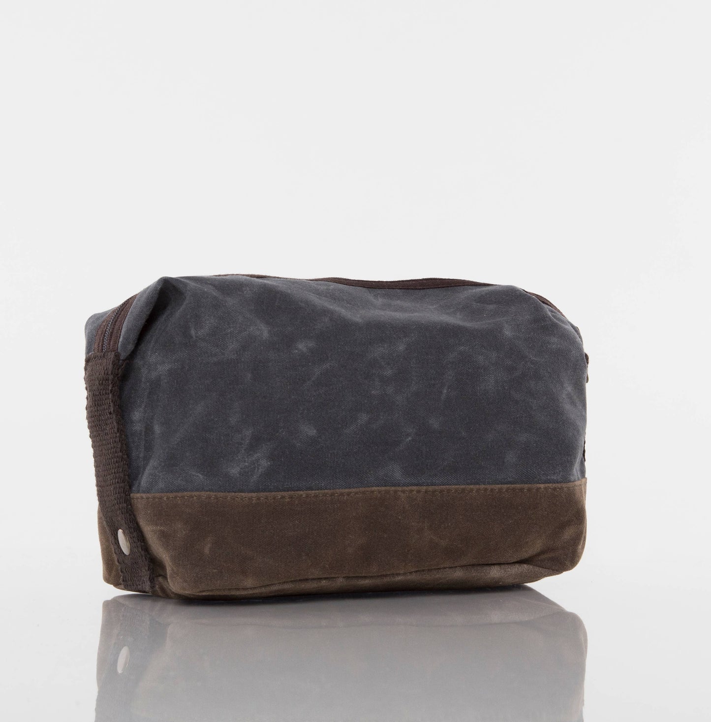 Waxed Dopp Kit: Khaki
