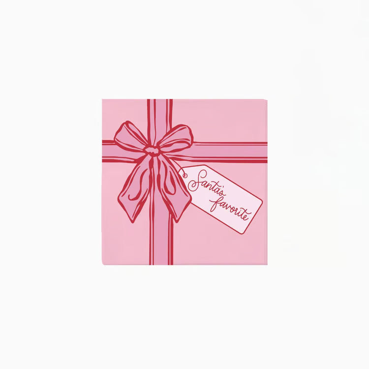 Cocktail Napkin Peppermint Present