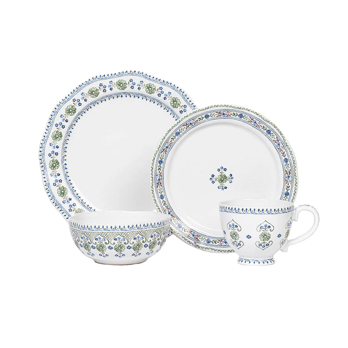 Villa Seville 4pc Plate Setting Chambray