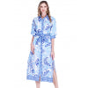 Lagoon Leaf Blue/Navy Dress