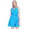 Turquoise/Green Belted Dress